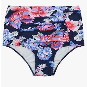 Dreaweet Vintage Style High Waist Floral bikini, XL